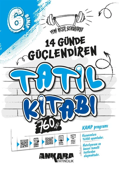 Ankara 6.Sınıf 14 Günde Güçlendiren Tatil Kitabı 2025
