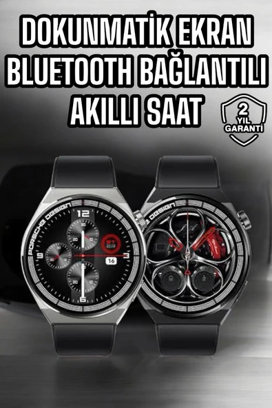 Akıllı Saat Dokunmatik Ekran Sesli Görüşme ve Bildirim Görme Sağlık Takibi