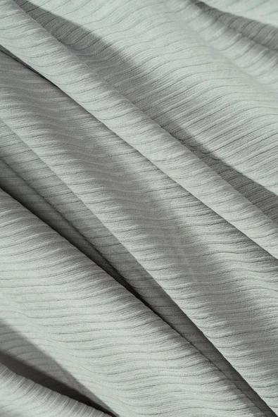 Mikrofiber Şönil Fitilli Minimalist Koltuk Örtüsü - 175x215 cm, Çift Taraflı, Kaymaz, Terletmez A.Gri - 3