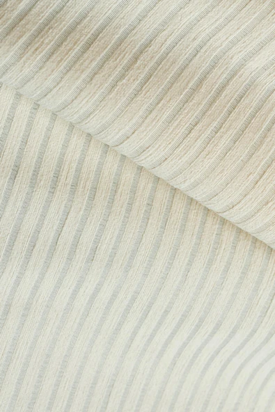 Mikrofiber Şönil Fitilli Minimalist Koltuk Örtüsü - 175x215 cm, Çift Taraflı, Kaymaz, Terletmez Ekru - 3