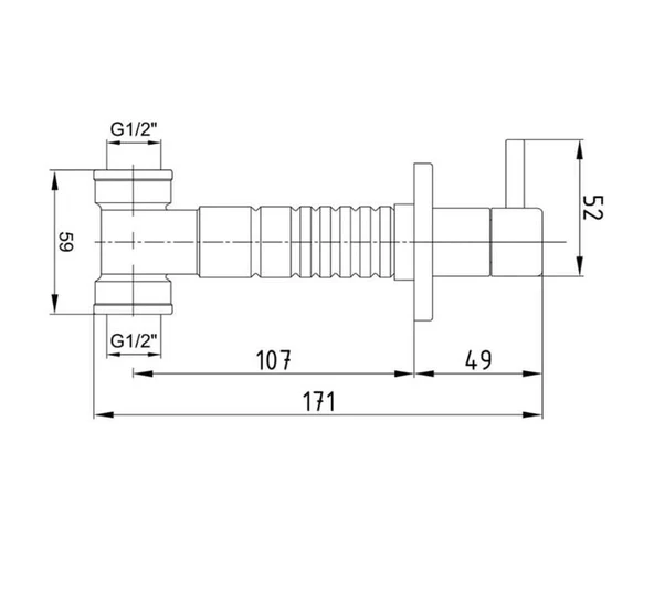 ECA Ankastre Ara Kesme Valfi 102151017 - Resim 2