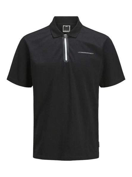 Jack Jones Fusıon Pıque Fermuarlı Polo Yaka Erkek Tişört 12273127