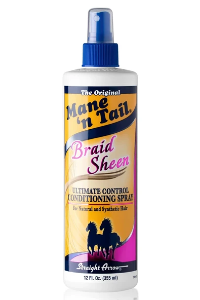 Mane'n Tail Örgülü Saçlar İçin Kontrol ve Parlaklık Spreyi 355ML
