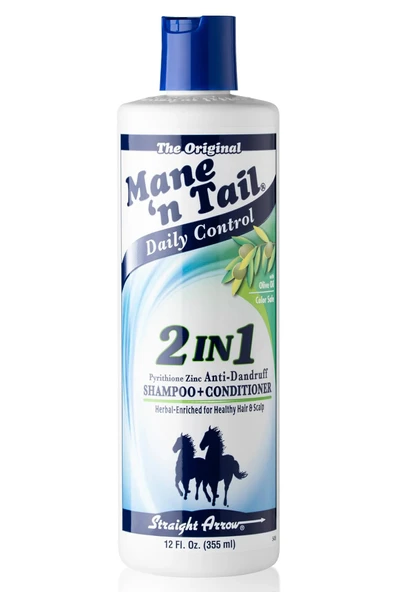 Mane'n Tail Kepek Karşıtı 2'si 1 Arada Günlük Şampuan ve Saç Kremi 355ML