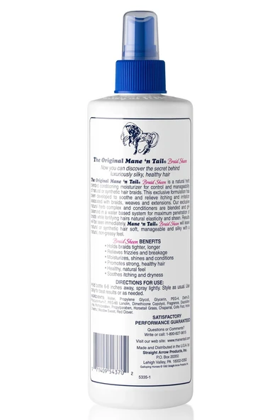 Mane'n Tail Örgülü Saçlar İçin Kontrol ve Parlaklık Spreyi 355ML - 2
