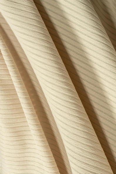 Mikrofiber Şönil Fitilli Minimalist Koltuk Örtüsü -175x350 cm XLarge, Çift Taraflı, Kaymaz, Terletmez Camel - 4