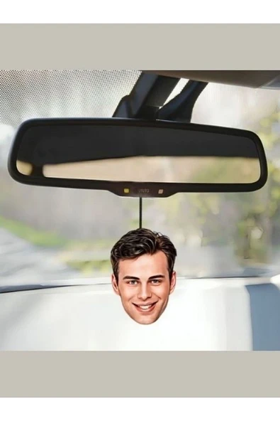 Kişiye Özel Dikiz Aynası Süsü - Fotoğraflı Dikiz Aynası Süsü - Karikatüre Ayna Süsü - Resim 3