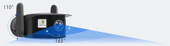 VENTUS KEİ 165° PANAROMİK (2.3MM)  4MP HAREKET ALGILAMA GECE GÖRÜŞ AKILLI KAMERA - 7