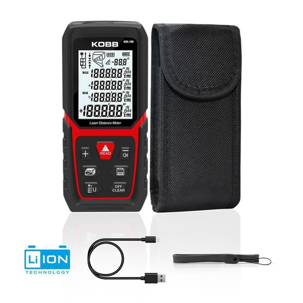 KOBB KBL100 100 Metre Li-ion Şarjlı Lazer Metre - 2