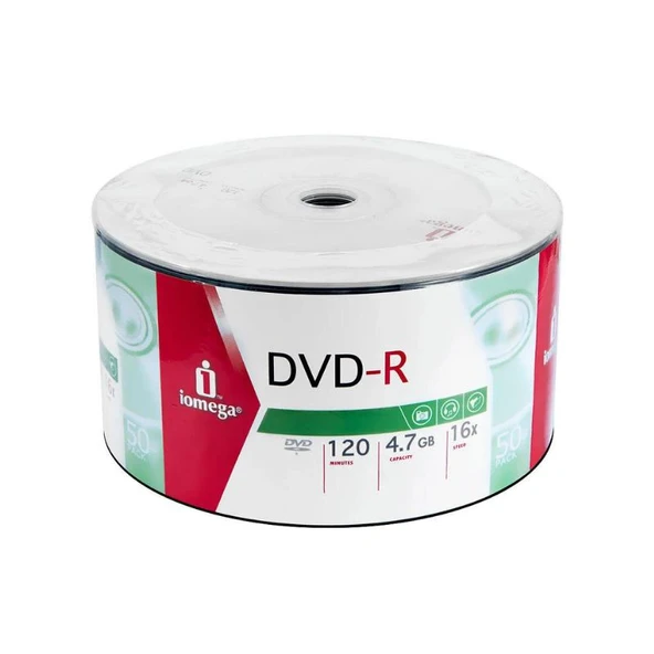 Iomega DVD-R 4.7 GB 50'li Spindle - IDSP50M