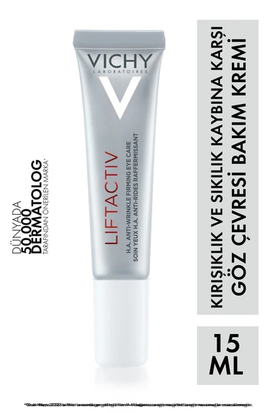 Vichy Liftactiv H.A Kırışıklık Karşıtı Sıkılaştırıcı Göz Bakım Kremi 15 ml - 2