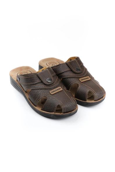 Gezer 09878 Rahat 4 Nokta Taban Kapalı Erkek Terlik Sandalet - Resim 2