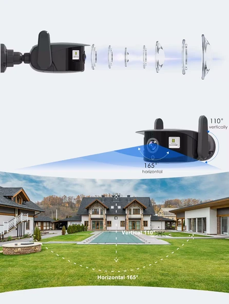 VENTUS KEİ 165° PANAROMİK (2.3MM)  4MP HAREKET ALGILAMA GECE GÖRÜŞ AKILLI KAMERA - 3