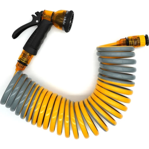 Daye DY5908 Spiral Bahçe Sulama Hortum Seti 7,5 Metre - Resim 5