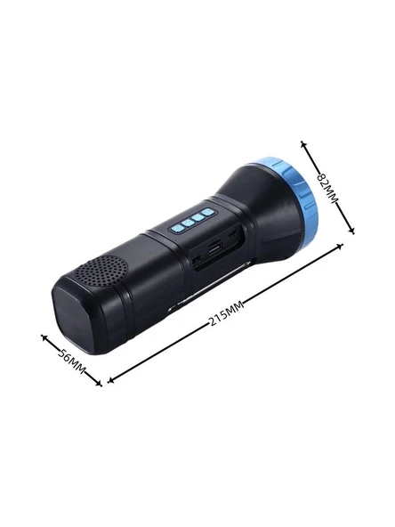 UltraTekno AI-112 Güneş Panelli Kamp Tipi Outdoor El Feneri Bluetooth Hoparlör Fm Radyo Acil Durum Feneri - 2