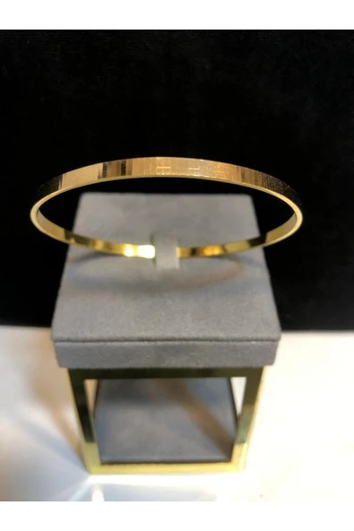 Altın Renk 3 Adet Kalın Ajda Bilezik, Bileklik - 3154-3 - 3