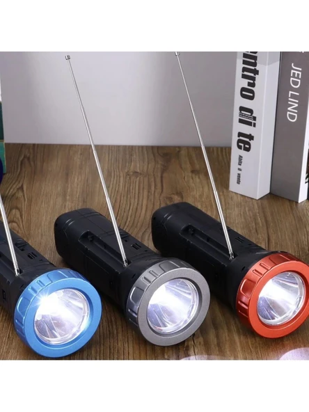 UltraTekno AI-112 Güneş Panelli Kamp Tipi Outdoor El Feneri Bluetooth Hoparlör Fm Radyo Acil Durum Feneri - 4
