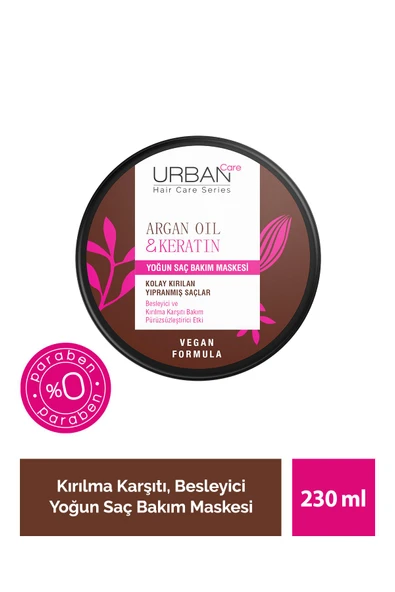 Urban Care Argan Oil Keratin Yoğun Saç Bakım Maskesi 230 ml