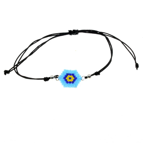 Altın Renk Turkuaz Göz Model Miyuki Bileklik - 2943 ürün görseli 1