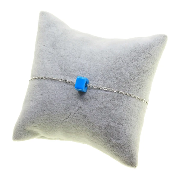 Gümüş Renk Sf Zincir Bodrum Boncuk Bijuteri Bileklik - 2874 ürün görseli 1