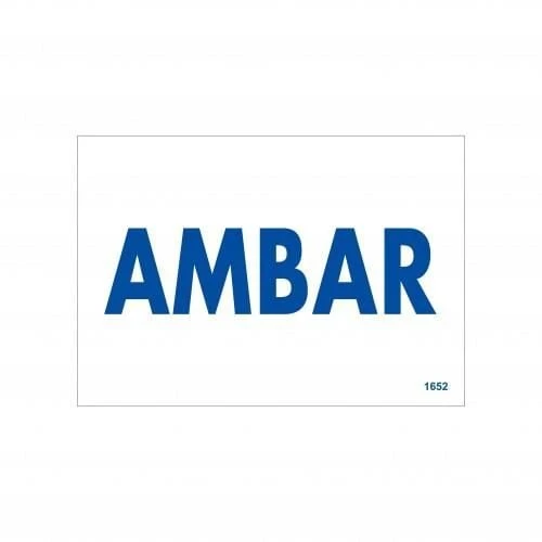 Amabar Uyarı Levhası 17,5x25 KOD:1652 - 2