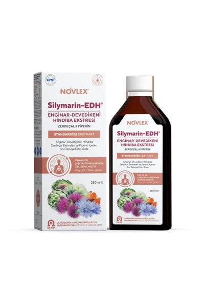 Silymarin-EDH Enginar, Devedikeni, Hindiba, Zerdeçal ve Piperin Ekstraktı 250 Ml