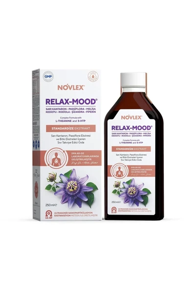 Relax-Mood Sarı Kantaron (St. John’s Wort), Passiflora, Kediotu (Valerian),5-HTP, Rhodiola Ekstrakt