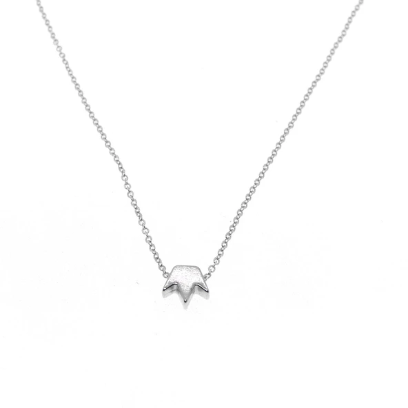 Gümüş Renk Kral Taçı Sf Kolye - 2307 - 5