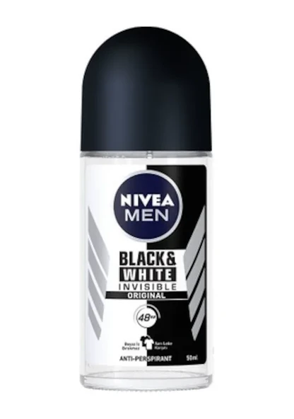 Nivea Black & White Invisible Roll-On For Men Original 50 ml