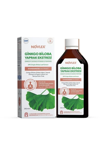 Ginkgo Biloba (Mabet Ağacı) ve Piperin Ekstraktı (Ekstresi) İçeren Sıvı Takviye Edici Gıda 250 Ml