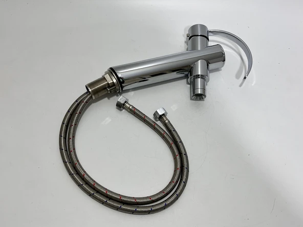 Hansberg Krom Lavabo Bataryası (Çift Su Girişli) - 3
