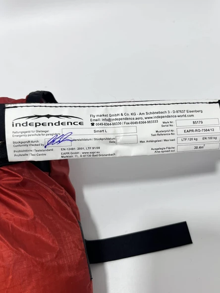 Independence Smart L Yedek Paraşüt - Resim 3