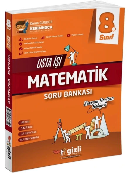 Gizli Yayınları 8. Sınıf Matematik Usta İşi Soru Bankası Kavram Haritası