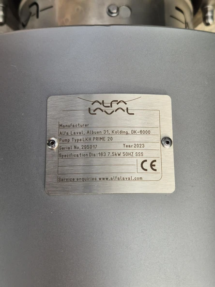 Alfa Laval LKH Prime 20 163 Santrifüj Pompa 7,5kW 9614381038 - 3