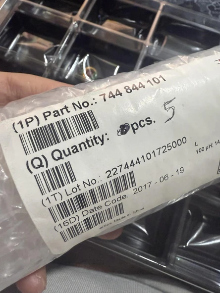 Wurth Elektronik 744844101 Ortak Mod Bobin 100μH 14A  (5 Adet) - Resim 5