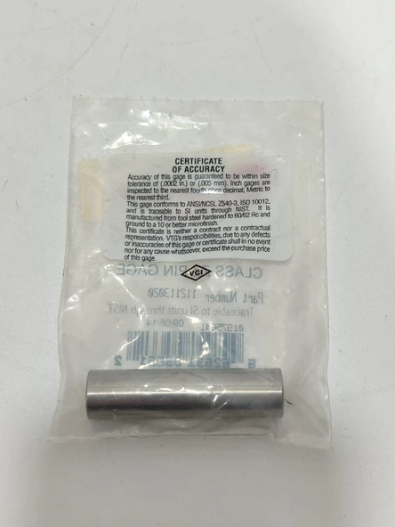 Vermont Gage Çelik Pin Kontrol Eşi 13,02mm - 3