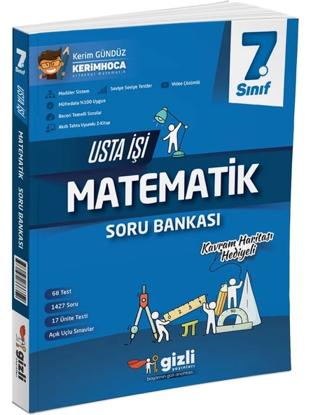 Gizli Yayınları 7. Sınıf Matematik Usta İşi Soru Bankası - Kavram Haritası