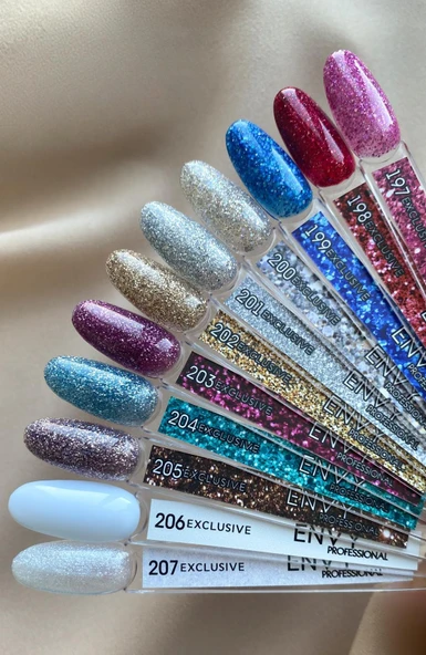 Envy Kalıcı Oje Exclusive Parlak Simli Gold Silver 10gr No:200 - Resim 2