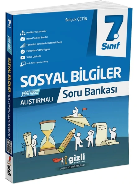 Gizli Yayınları 7. Sınıf Sosyal Bilgiler Alıştırmalı Soru Bankası
