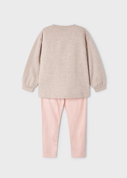 Mayoral Pudra Pembe Çocuk Tayt Set - 7