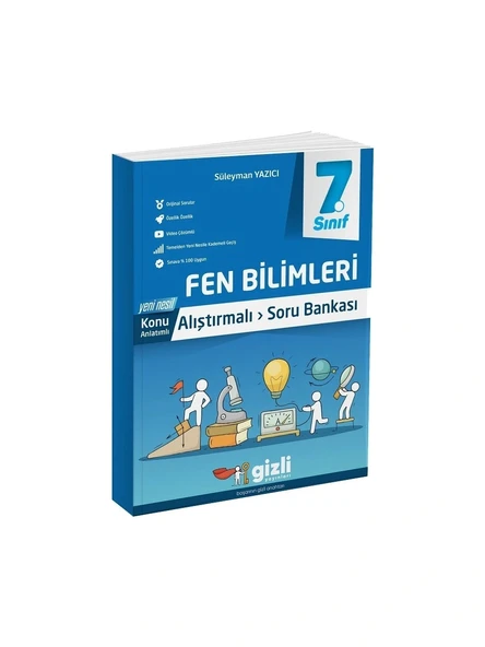 Gizli Yayınları 7. Sınıf Fen Bilimleri Konu Anlatımlı Alıştırmalı Soru Bankası