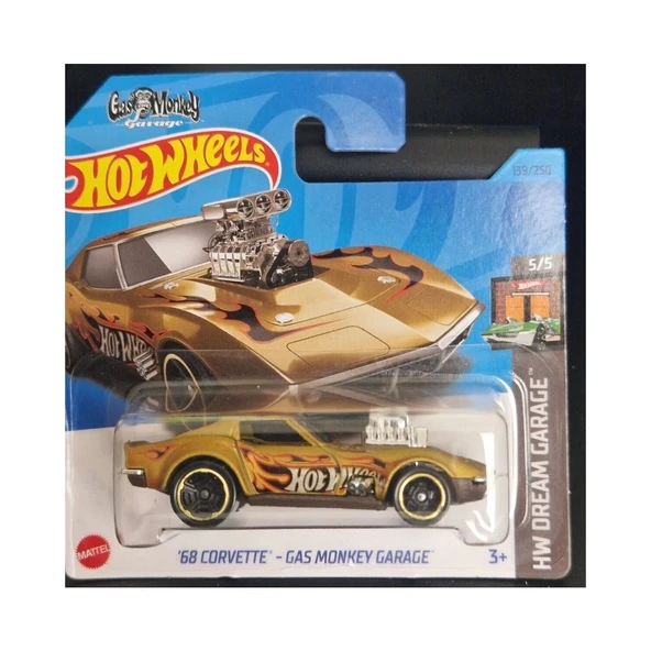Hot Wheels Tekli Arabalar '68 Corvette Gas Monkey Garage - HKH23