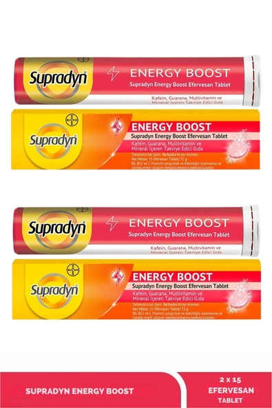 Supradyn Energy Boost 15 Efervesan Tablet x 2 Adet - Resim 2