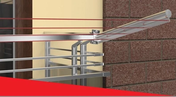 Koral Kare Profil İçin Çamaşır Askılığı - 4