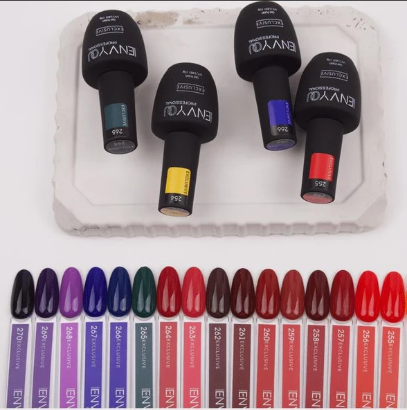 Envy Kalıcı Oje Exclusive Koyu Kiremit Kırmızı 10gr No:260 - Resim 4