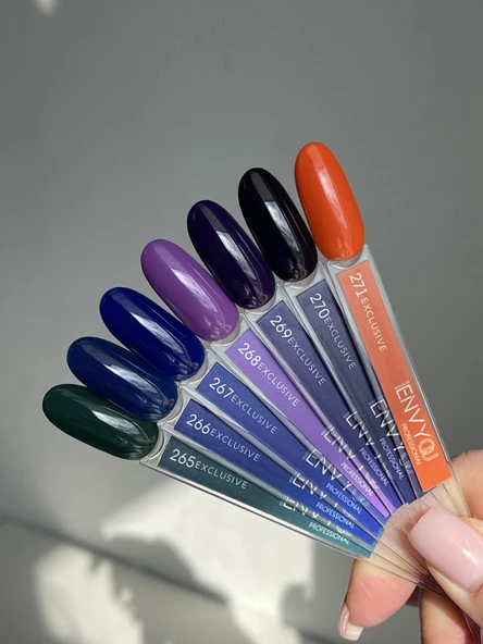 Envy Kalıcı Oje Exclusive Koyu İmperyal Mavi 10gr No:266 - Resim 3