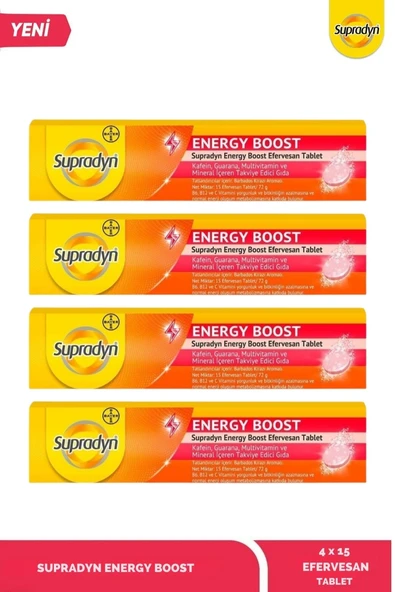 Supradyn Energy Boost 15 Efervesan Tablet x 4 Adet - Resim 2