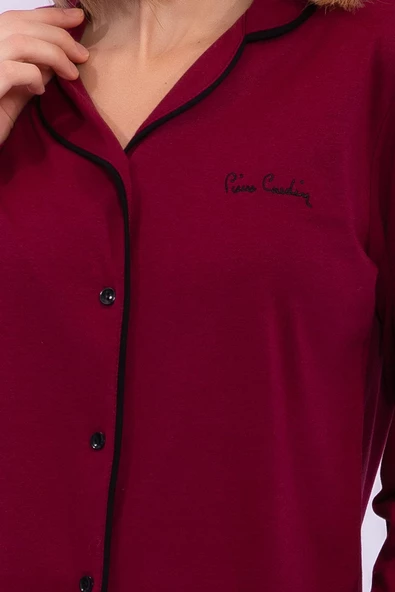 Pierre Cardin 7717 Kadın Boydan Patlı Pijama Takım - 8