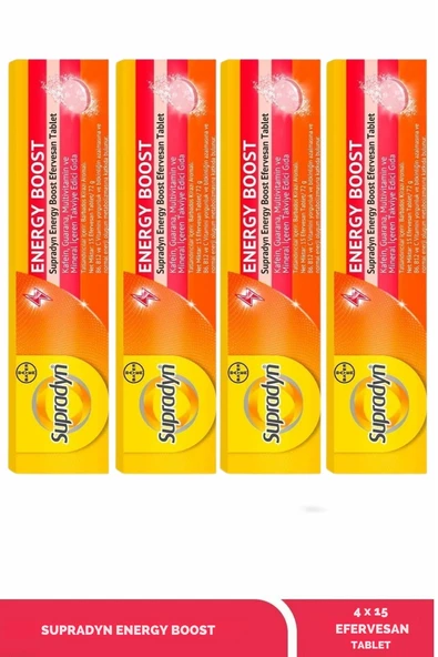 Supradyn Energy Boost 15 Efervesan Tablet x 4 Adet - Resim 3
