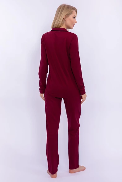Pierre Cardin 7717 Kadın Boydan Patlı Pijama Takım - 9